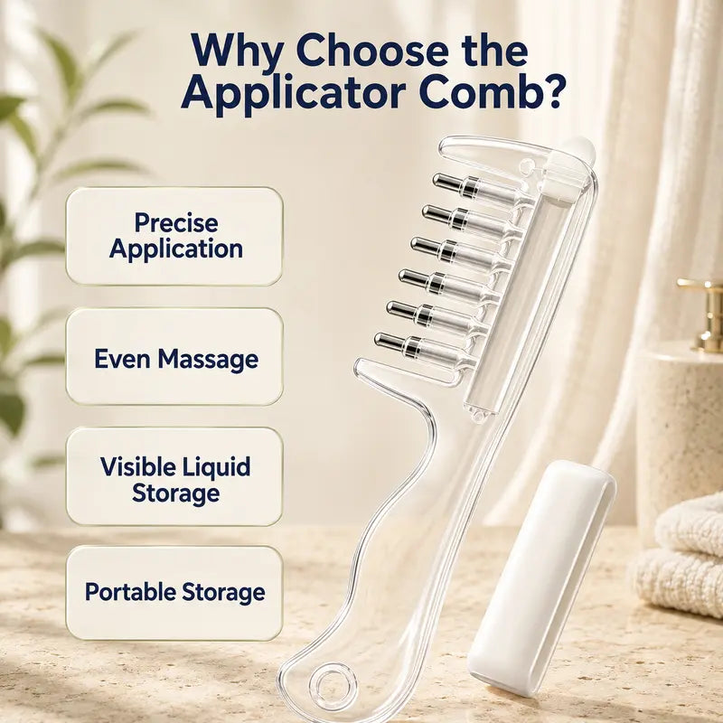 Refillable Scalp Liquid Applicator & Massage Comb 🔥