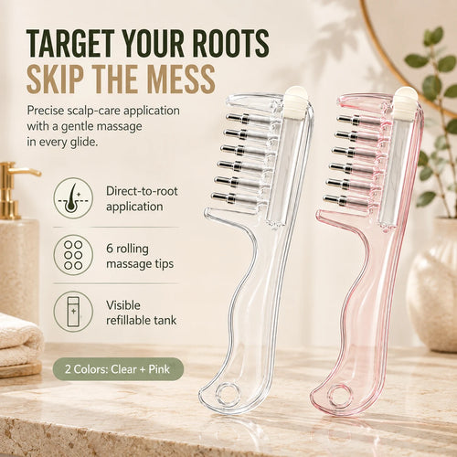 Refillable Scalp Liquid Applicator & Massage Comb
