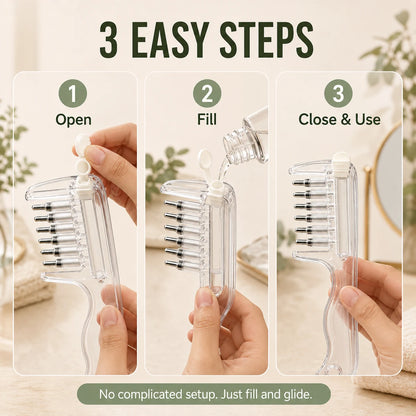 Refillable Scalp Liquid Applicator & Massage Comb