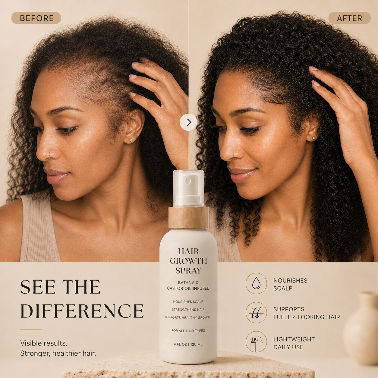 Benefits of lightweight hair and scalp spray