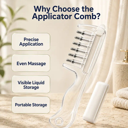 Refillable Scalp Liquid Applicator & Massage Comb 🔥