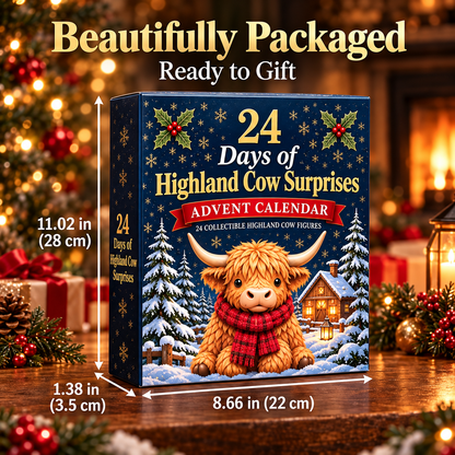 🐮 Highland Cow Advent Calendar – 24 Days of Surprises