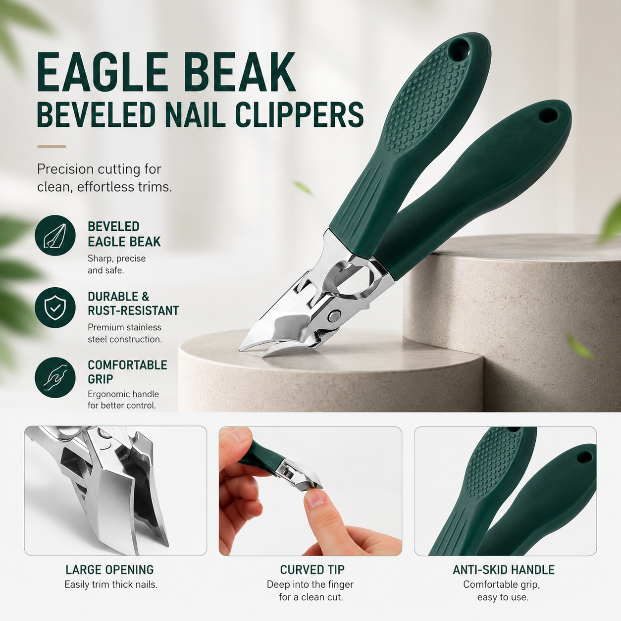 🥳2026 HOT SALE💅Precision Wide-Jaw Nail Clipper Kit