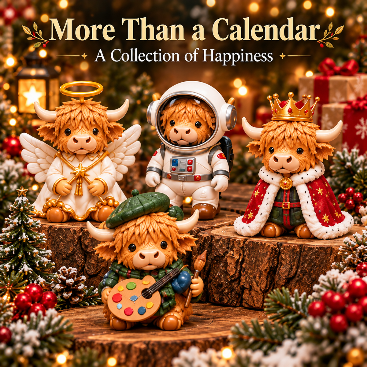 🐮 Highland Cow Advent Calendar – 24 Days of Surprises
