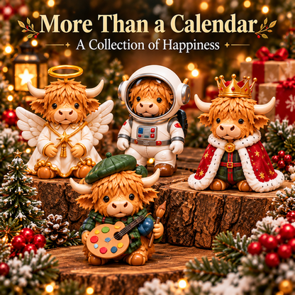 🐮 Highland Cow Advent Calendar – 24 Days of Surprises