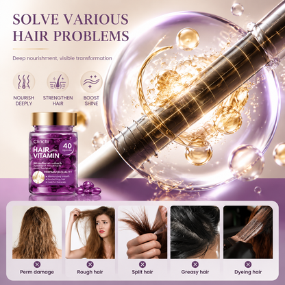 Violet Vitamin Hair Capsules with Argan Oil