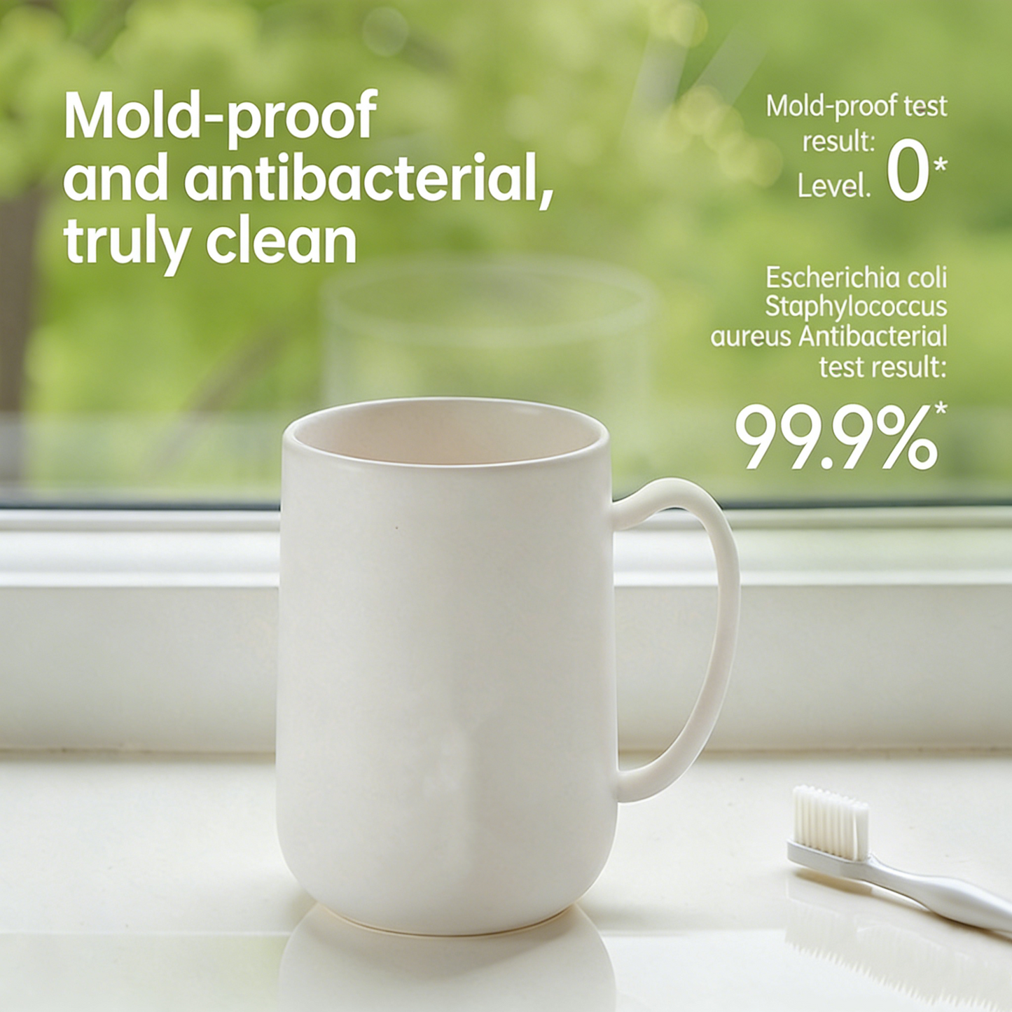 Thickened Antibacterial Bathroom Mouth Rinse Cup