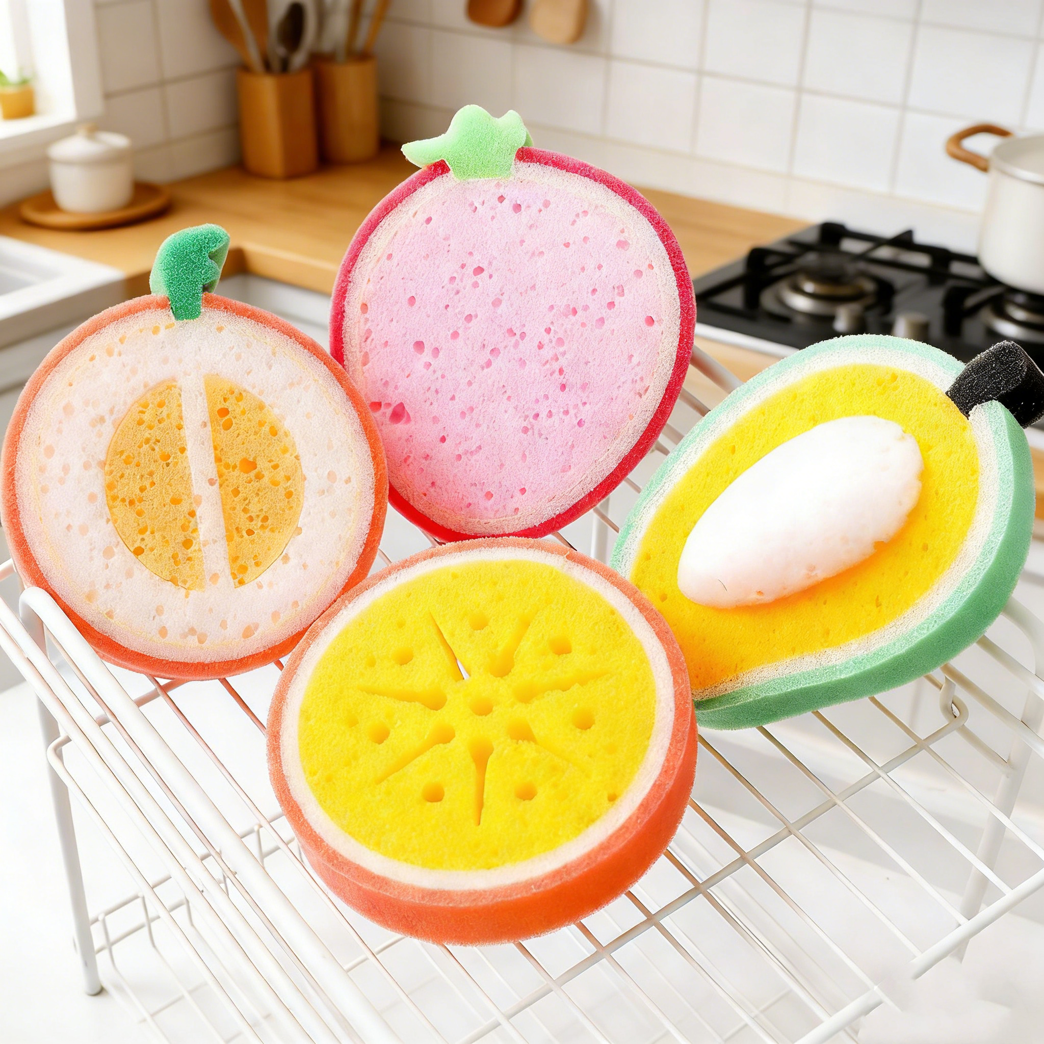Fruit Design Multi-Purpose Dishwashing Sponge