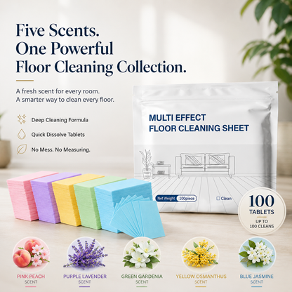 5-Scent Multi-Surface Floor Cleaning Sheets