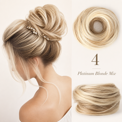 Messy Bun Hair Piece Scrunchie for Instant Volume 🔥