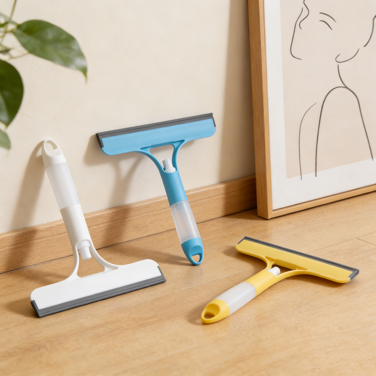 3-in-1 Bathroom Mirror & Glass Cleaning Tool