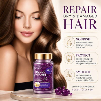 Violet Vitamin Hair Capsules with Argan Oil