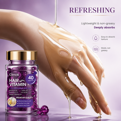 Violet Vitamin Hair Capsules with Argan Oil