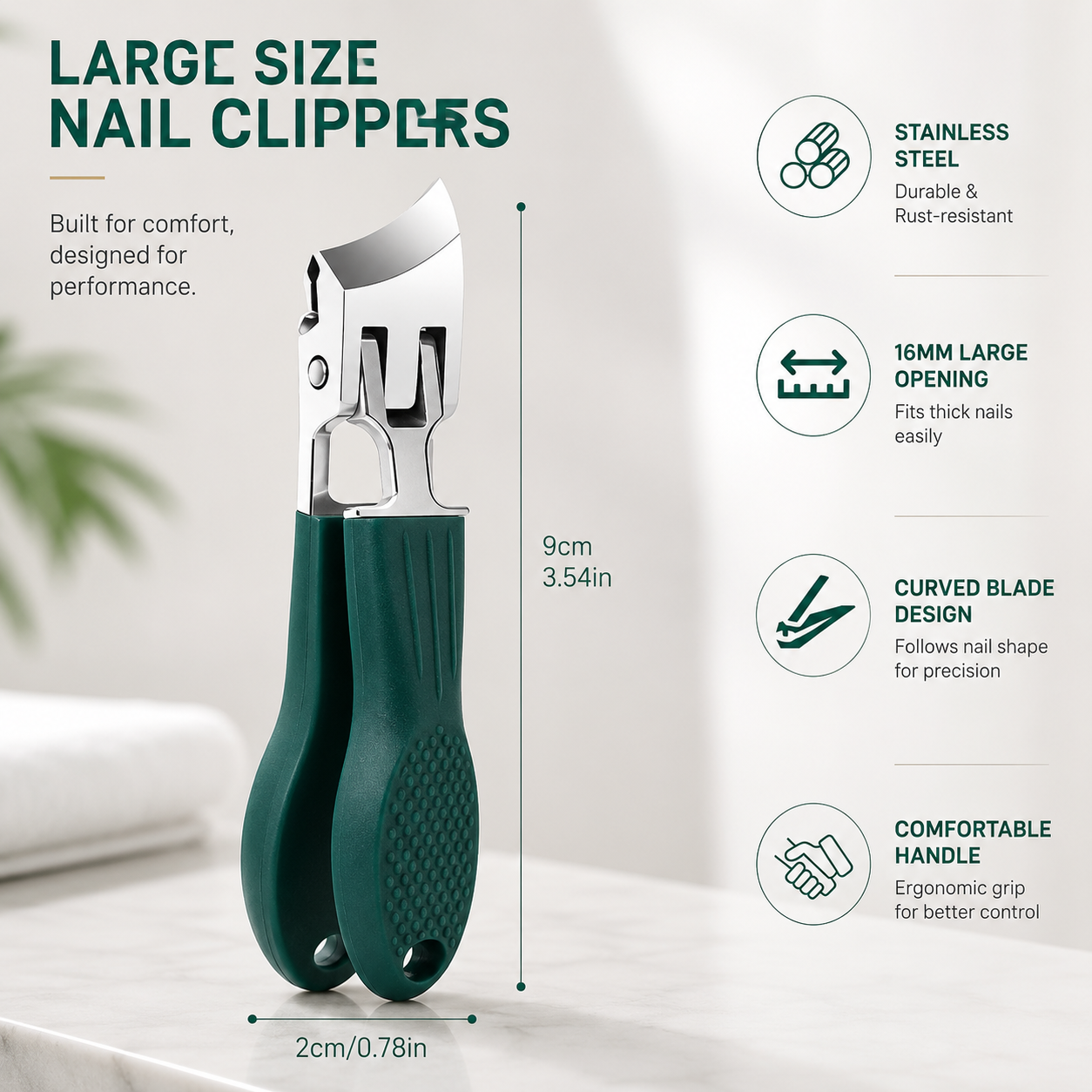 🥳2026 HOT SALE💅Precision Wide-Jaw Nail Clipper Kit