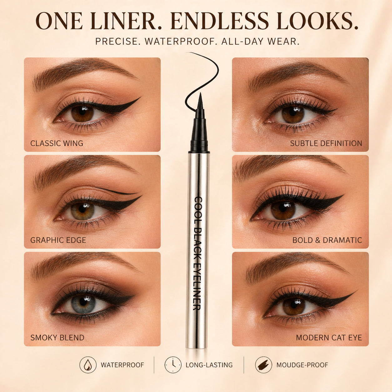 Last Day Buy 1 Get 1 Free✨Waterproof Eyeliner That Stays Put