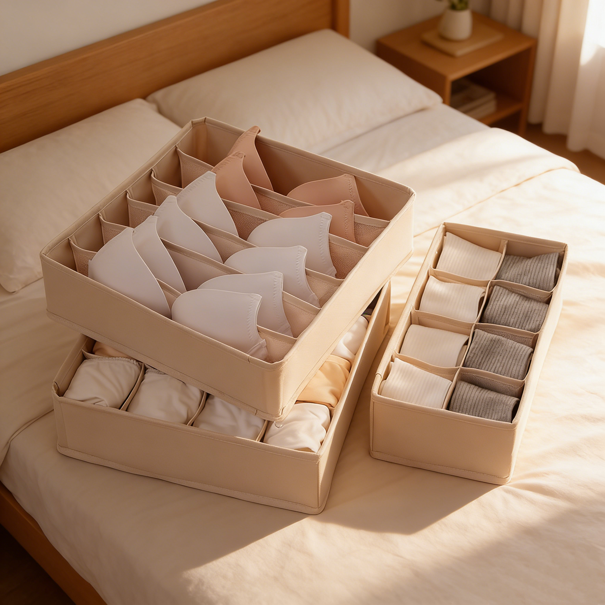 Drawer Divider Storage Box for Underwear & Socks