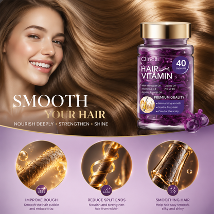 Violet Vitamin Hair Capsules with Argan Oil