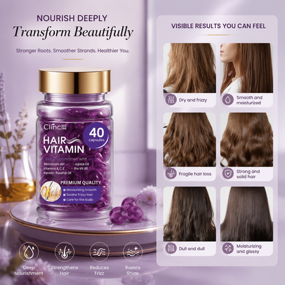 Violet Vitamin Hair Capsules with Argan Oil