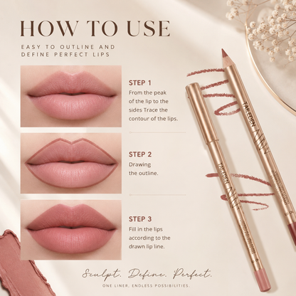 12PCS Matte Lip Liner Set – Waterproof Creamy Lip Liner Pencils for Long-Lasting Defined Lips 🔥