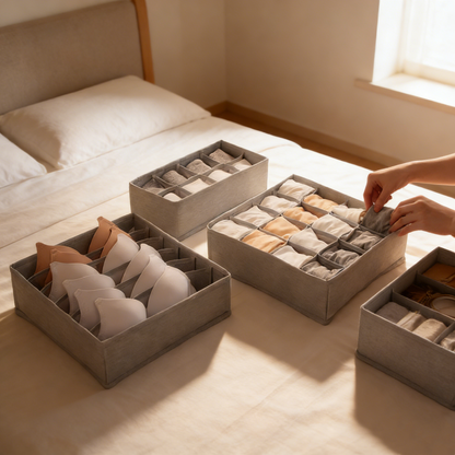 Drawer Divider Storage Box for Underwear & Socks