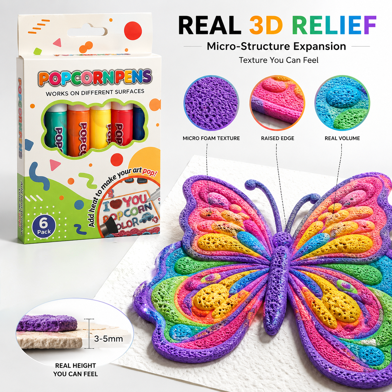 More than 50% OFF⏳|3D Relief Art Pen – Turn Flat Drawings Into Touchable 3D Art 🔥