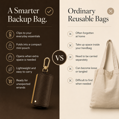Foldable Keychain Tote Bag 🔥