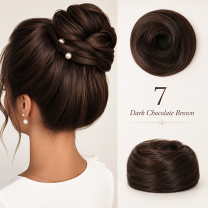 Messy Bun Hair Piece Scrunchie for Instant Volume 🔥