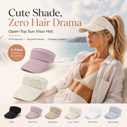 High-Ponytail Sun Visor Hats 🧢 | Buy 1 Get 1 Free 🔥