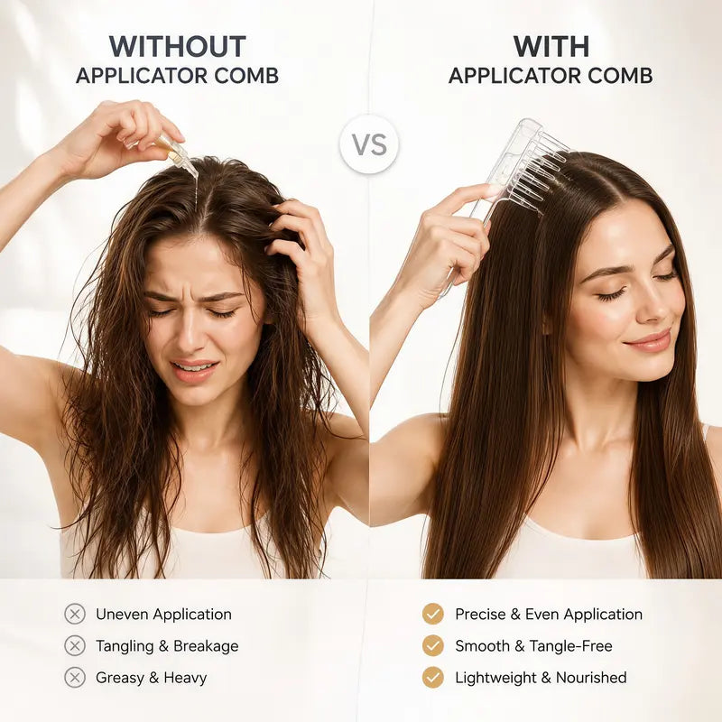 Refillable Scalp Liquid Applicator & Massage Comb