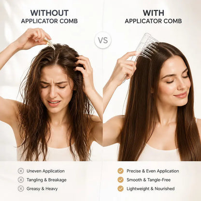 Refillable Scalp Liquid Applicator & Massage Comb