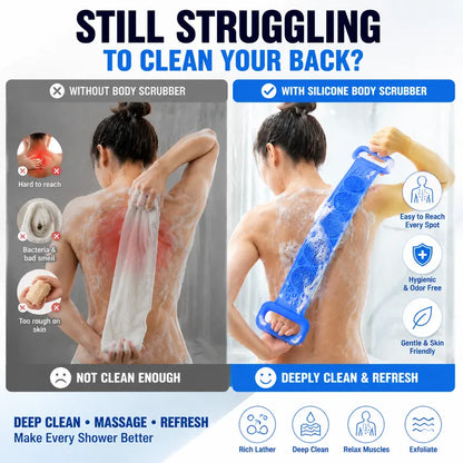 Double-Sided Silicone Back Scrubber 🔥
