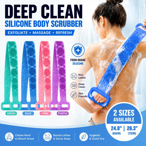 Double-Sided Silicone Back Scrubber 🔥
