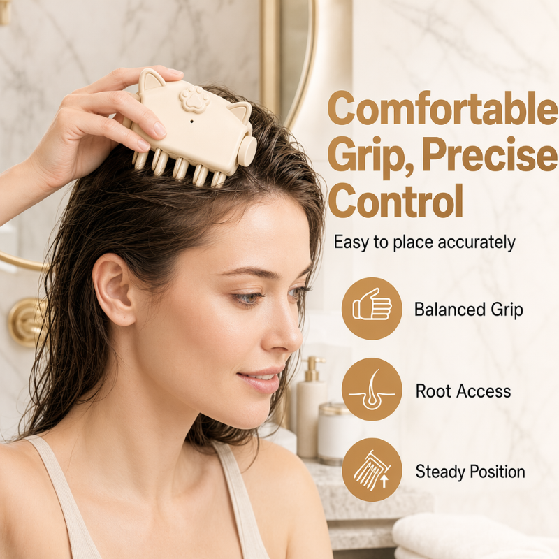 💥Limited Time 50% Off!💕💇 Wireless Heated Volumizing Root Lift Clip, Portable Travel Hair Styling Tool for Flat Fine Hair